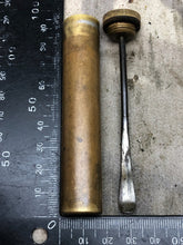 Load image into Gallery viewer, Original WW1 British Army SMLE Enfield Brass Oil Bottle - EFD Marked - The Militaria Shop
