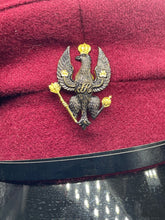 Load image into Gallery viewer, Original British Army Kings Royal Hussars Peaked Cap with Badge - Size 54cm - The Militaria Shop