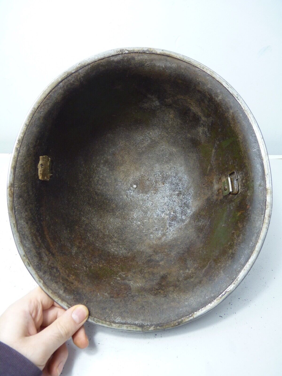 Mk3 Canadian / British Army Original WW2 Turtle Helmet High Rivet - The Militaria Shop