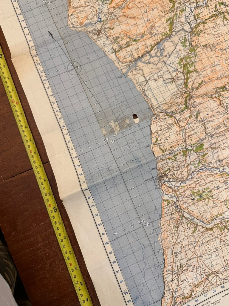 Original WW2 British Army GSGS OS Map of England & Wales - Barmouth Aberystwyth - The Militaria Shop