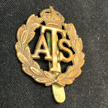 Charger l'image dans la galerie, Original WW2 British Army Cap Badge - Auxiliary Territorial Service - The Militaria Shop