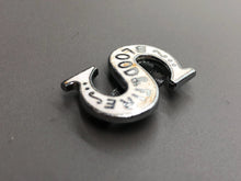 Load image into Gallery viewer, Salvation Army Vintage White Enamel Blood And Fire Collar Badge - The Militaria Shop