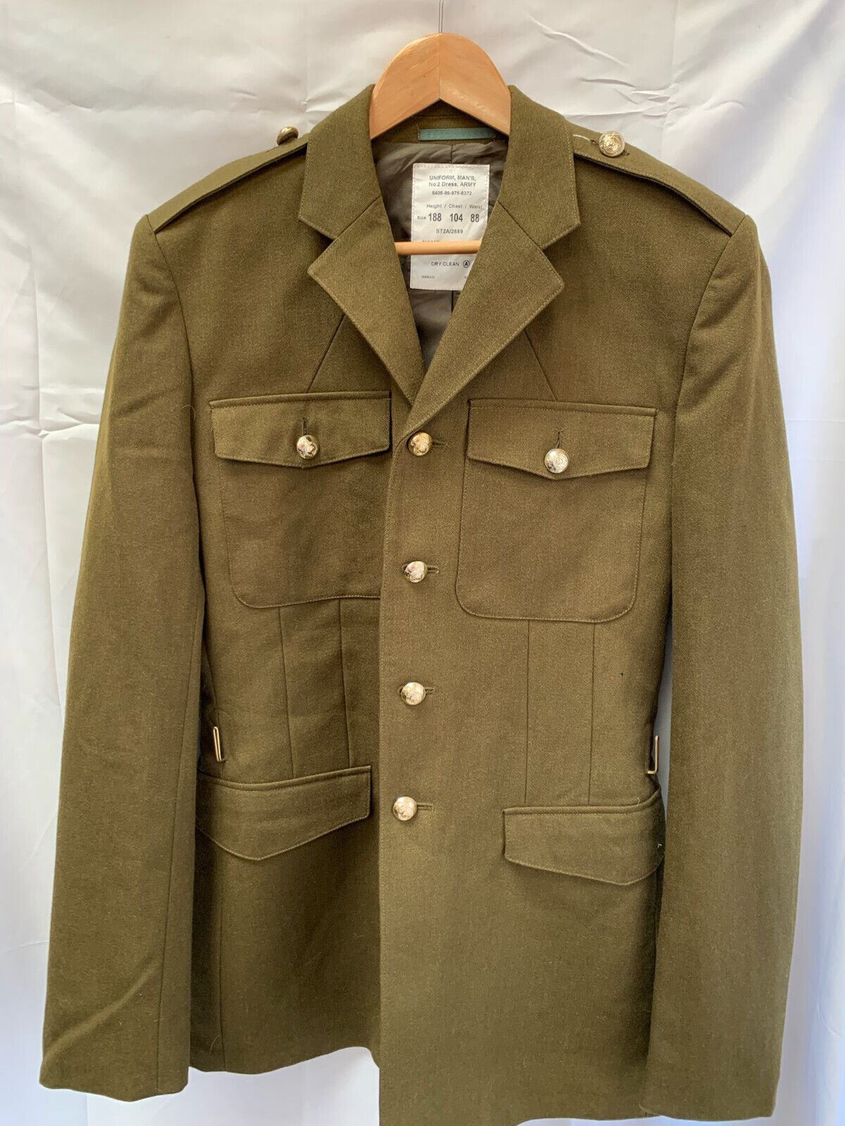 Genuine British Army No.2 Dress Uniform Tunic Jacket - Size 188/104/88 - The Militaria Shop