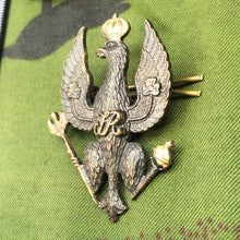 Load image into Gallery viewer, Original WW2 British Army Cap Badge - King's Royal Hussars - The Militaria Shop