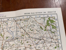 Load image into Gallery viewer, Original WW2 British Army GSGS OS Map of England - Darlington - The Militaria Shop
