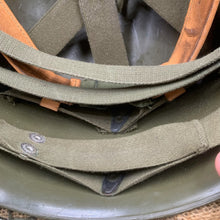 Charger l'image dans la galerie, Genuine Dutch Army M53 Euroclone of WW2 US M1 Camouflaged Helmet & Liner Set - The Militaria Shop