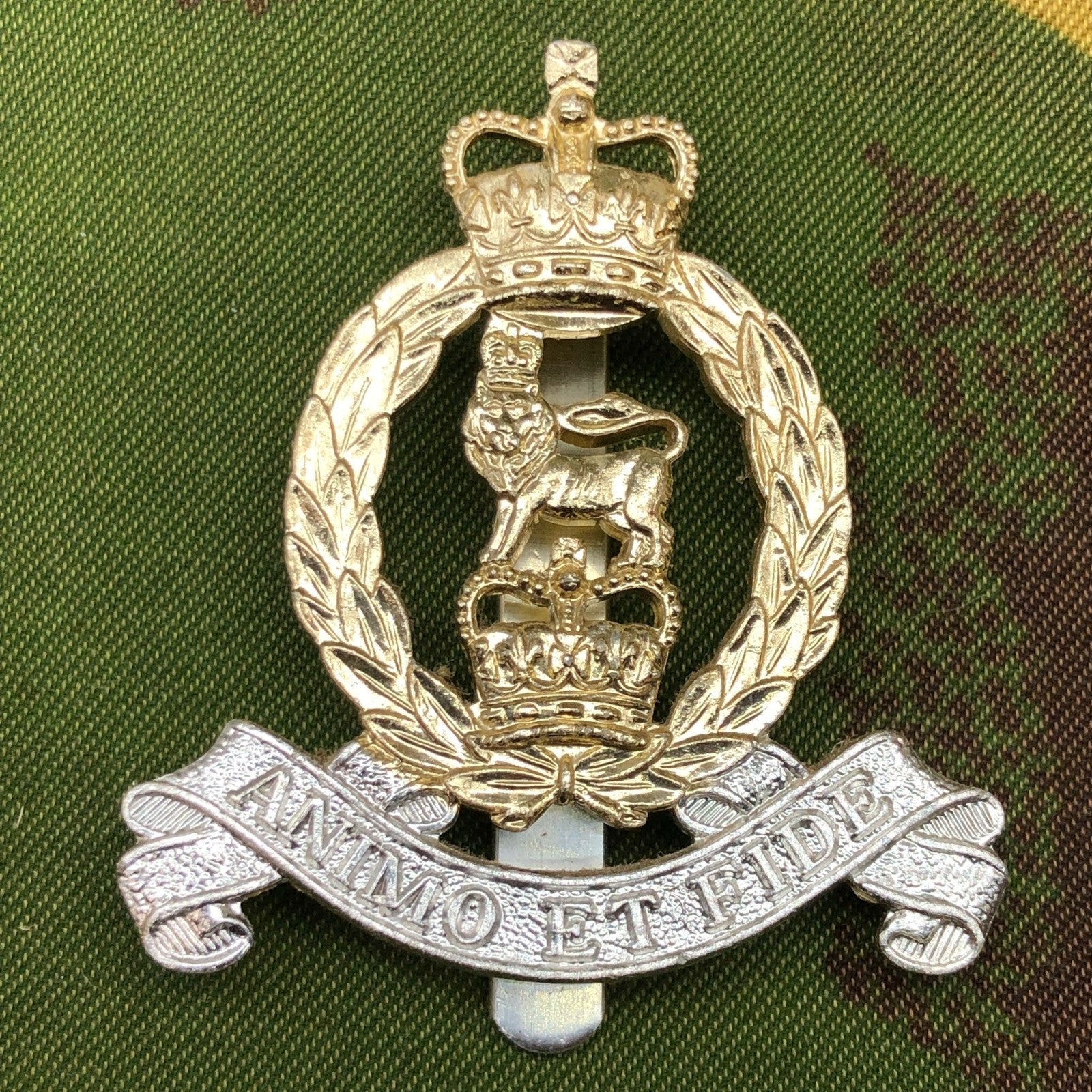 Original British Staybrite Army Cap Badge - Adjutant General's Corps - The Militaria Shop