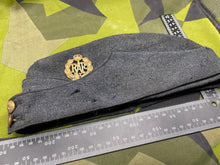 Load image into Gallery viewer, Original WW2 British Royal Air Force Side Cap with Brass Badge - The Militaria Shop