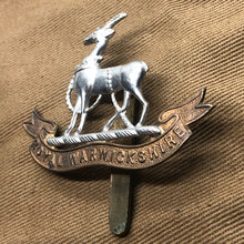 Load image into Gallery viewer, Genuine British Army Cap Badge - Royal Warwickshire Regiment - The Militaria Shop