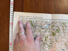 Load image into Gallery viewer, Original WW2 British Army GSGS OS Map of England & Wales - Abergavenny - The Militaria Shop