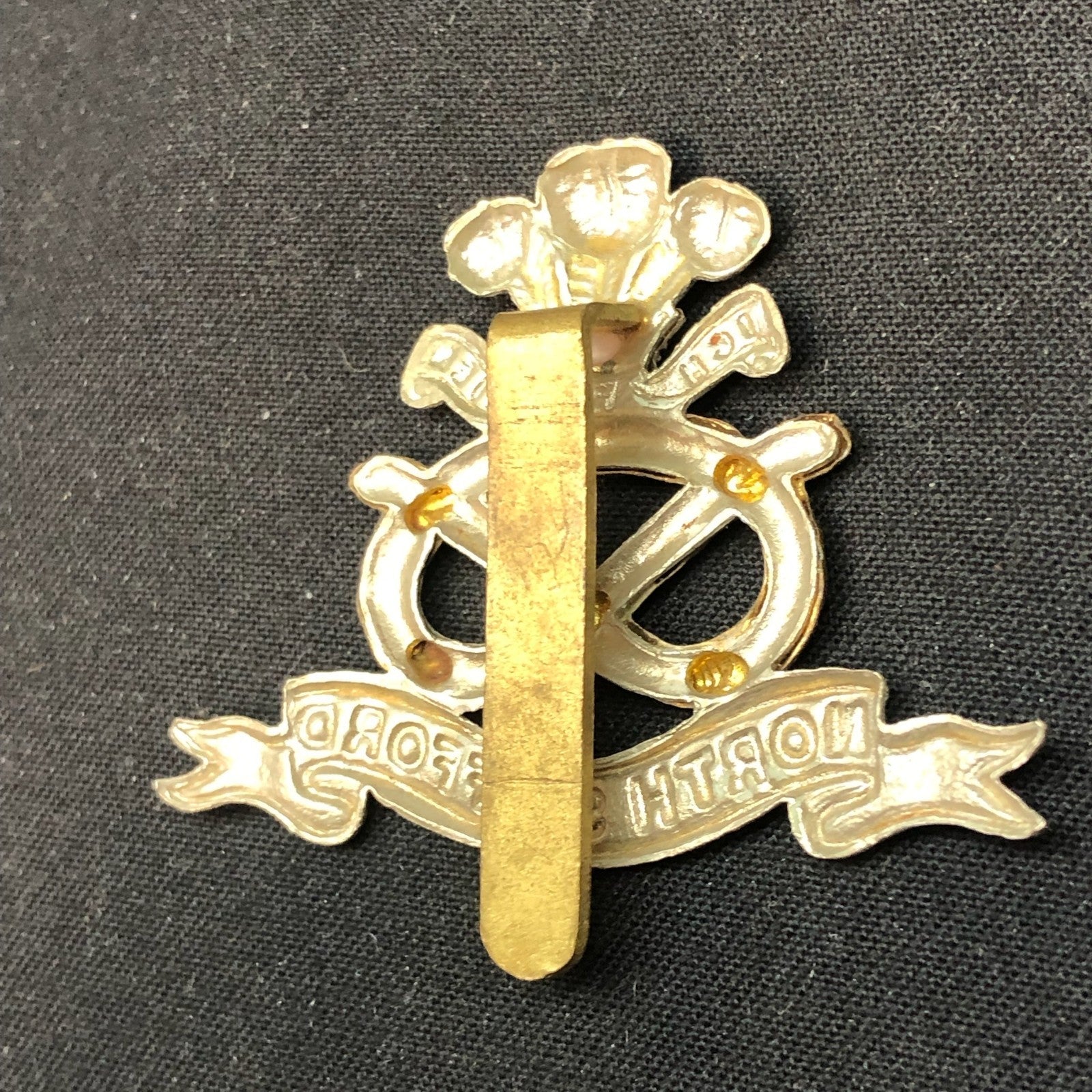 Original WW2 British Army Cap Badge - North Staffordshire Regiment - The Militaria Shop