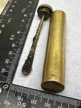 Load image into Gallery viewer, Original WW1 British Army SMLE Enfield Brass Oil Bottle - ESS - The Militaria Shop