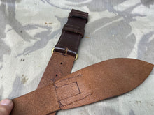Load image into Gallery viewer, Original British Army Officer's Brown Leather Sword Belt - No Buckle - The Militaria Shop