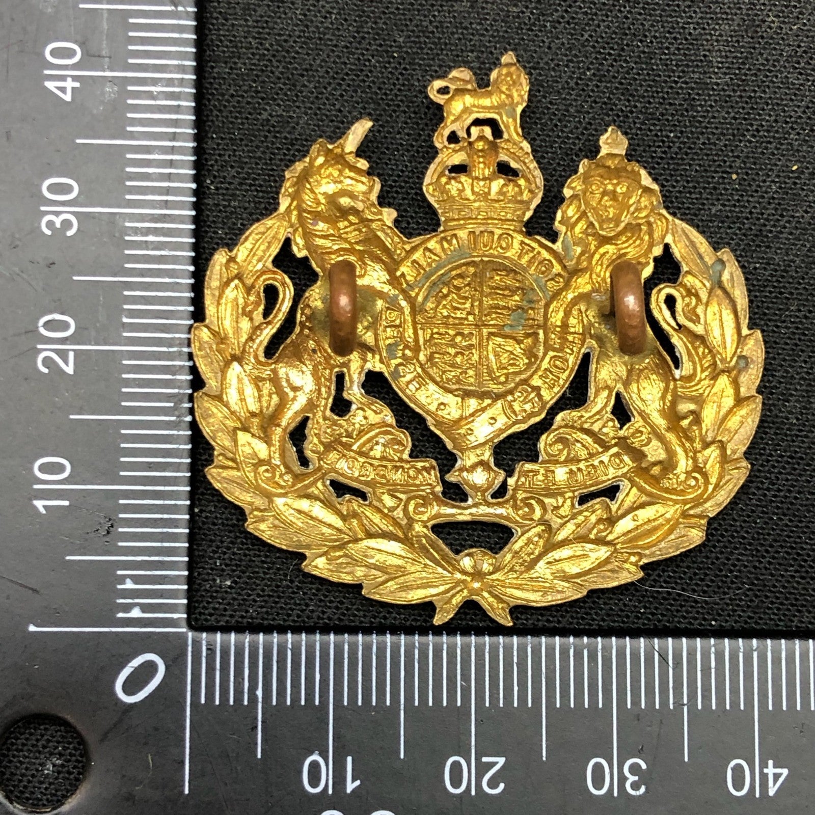 Original WW2 Canadian Army Cap Badge - Royal Army Ordnance Corps Conductors - The Militaria Shop