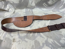 Load image into Gallery viewer, Original British Army Officer's Brown Leather Sword Belt - No Buckle - The Militaria Shop