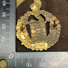 Load image into Gallery viewer, Original Canadian Army Lord Strathcona's Horse (Royal Canadians) Cap Badge - The Militaria Shop