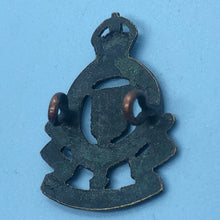 Load image into Gallery viewer, Original WW2 British Army Collar Badge - RAOC Ordnance Corps - Officers Bronze - The Militaria Shop