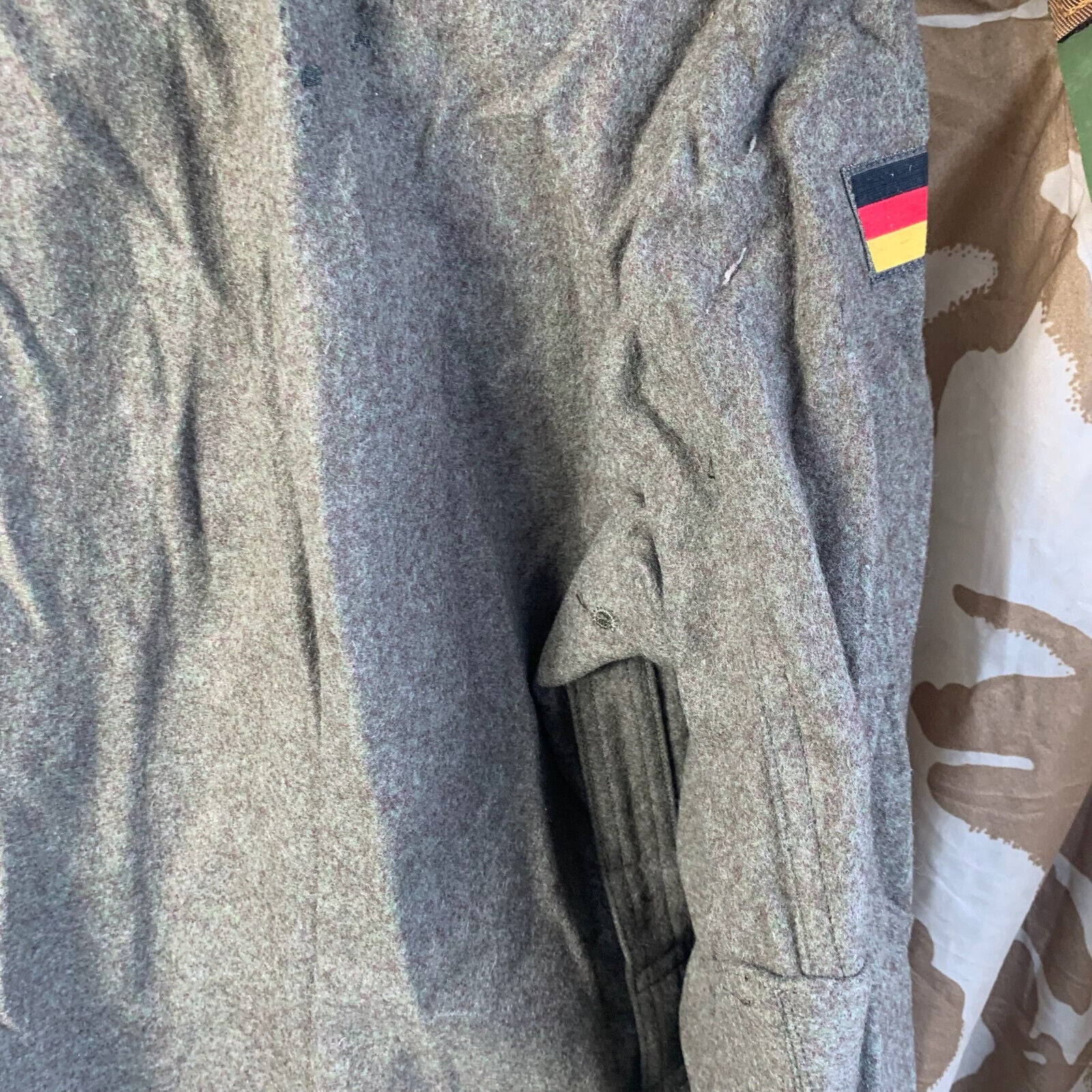 West German Field Jacket Green Wool Shirt Military Uniform Germany - 162/92 - The Militaria Shop