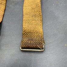 Load image into Gallery viewer, Original WW2 British Army Helmet Late Pattern Elasticated Chinstrap - The Militaria Shop