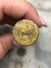 Load image into Gallery viewer, Original WW1 British Army SMLE Enfield Brass Oil Bottle - P-H Maker Marked - The Militaria Shop