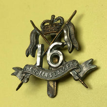 Load image into Gallery viewer, Original British Army Cap Badge - 16th The Queen's Lancers - The Militaria Shop
