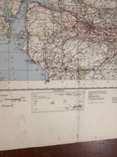 Load image into Gallery viewer, Original WW2 British Army RAF Navy Base Map of Scotland - Glasgow & Middle West - The Militaria Shop