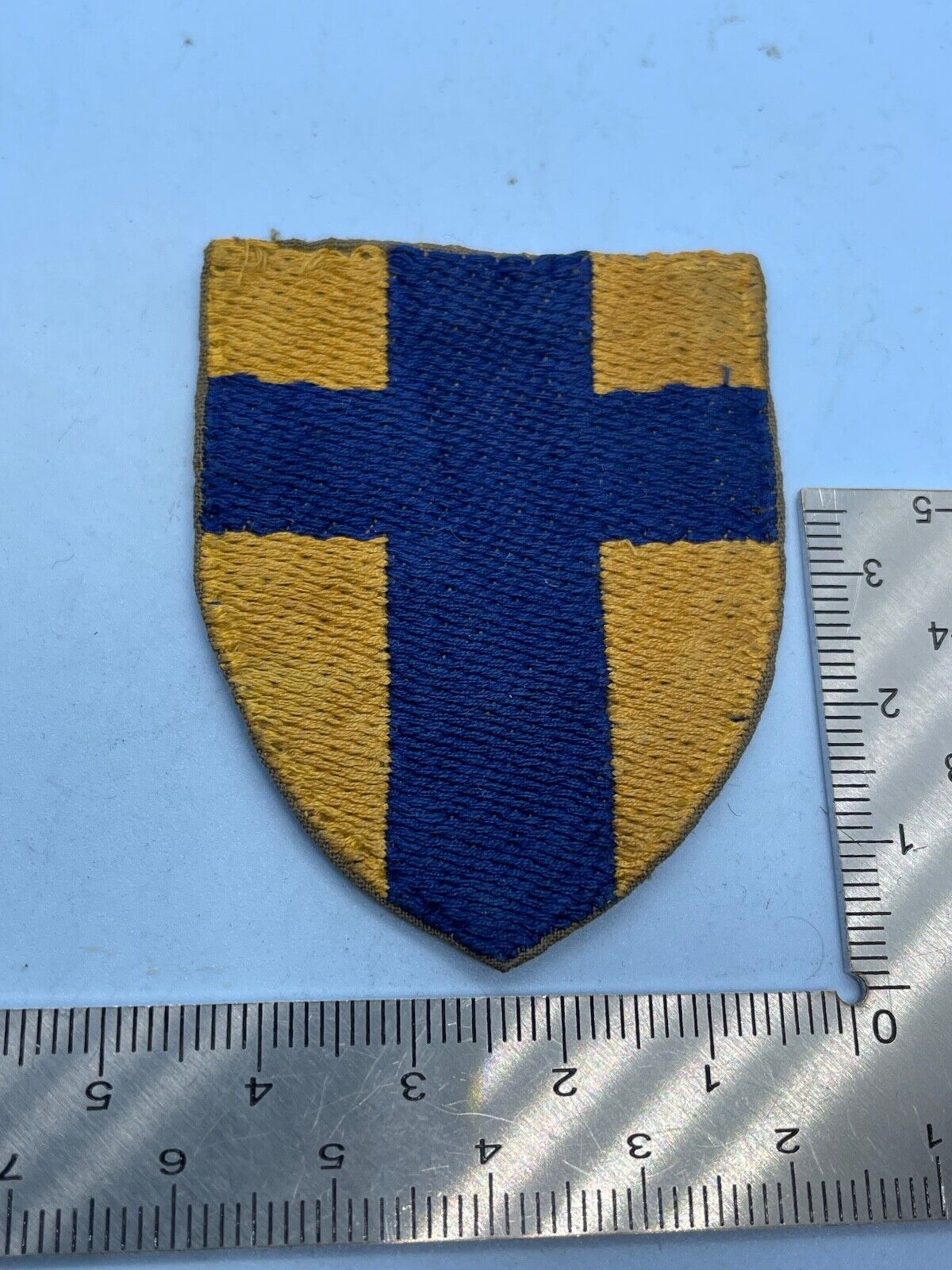 Original British Army HQ Low Countries, Hamburg District (RBOR) Shoulder Badge - The Militaria Shop