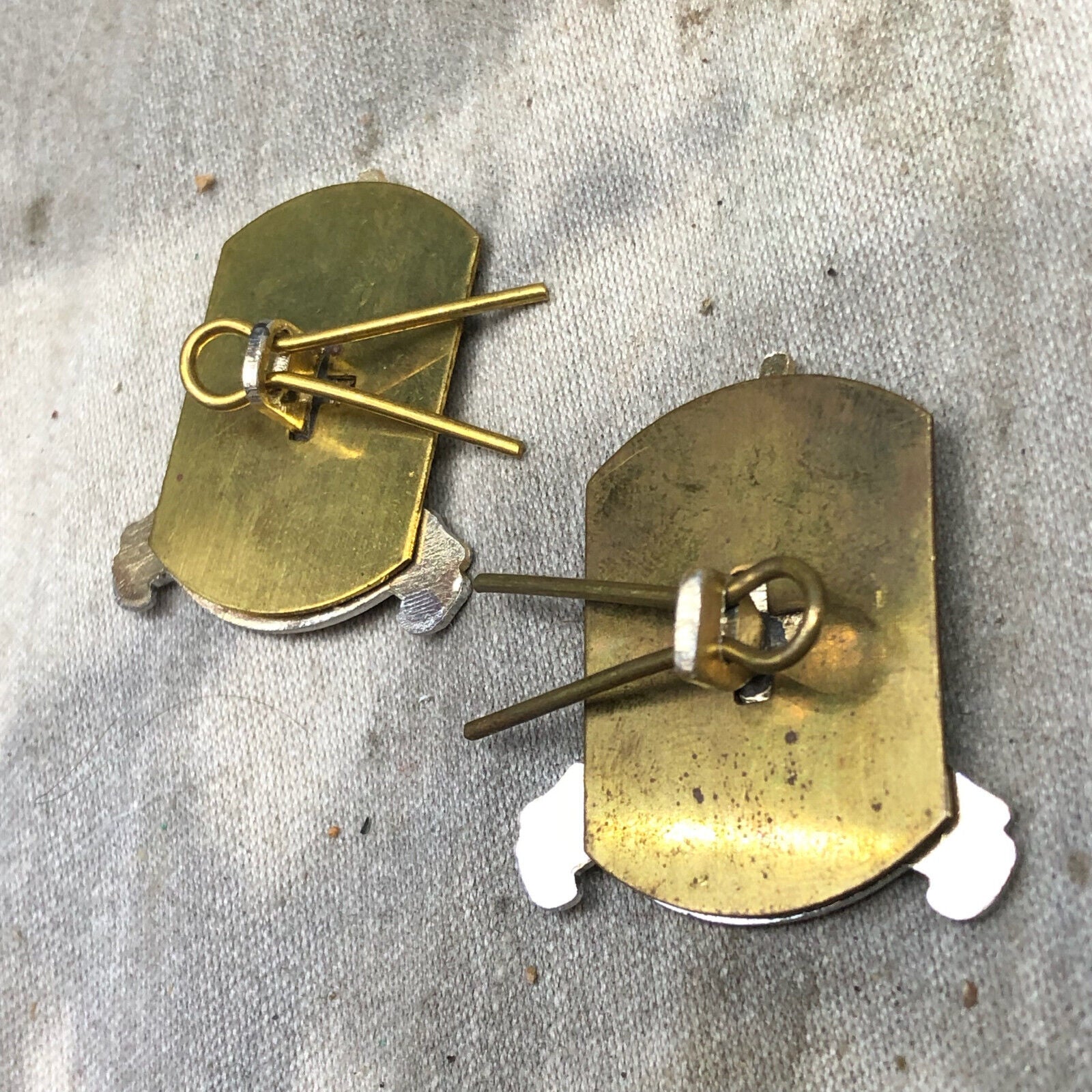 Genuine British Army Adjutant General's Corps Collar Badges Pair - The Militaria Shop