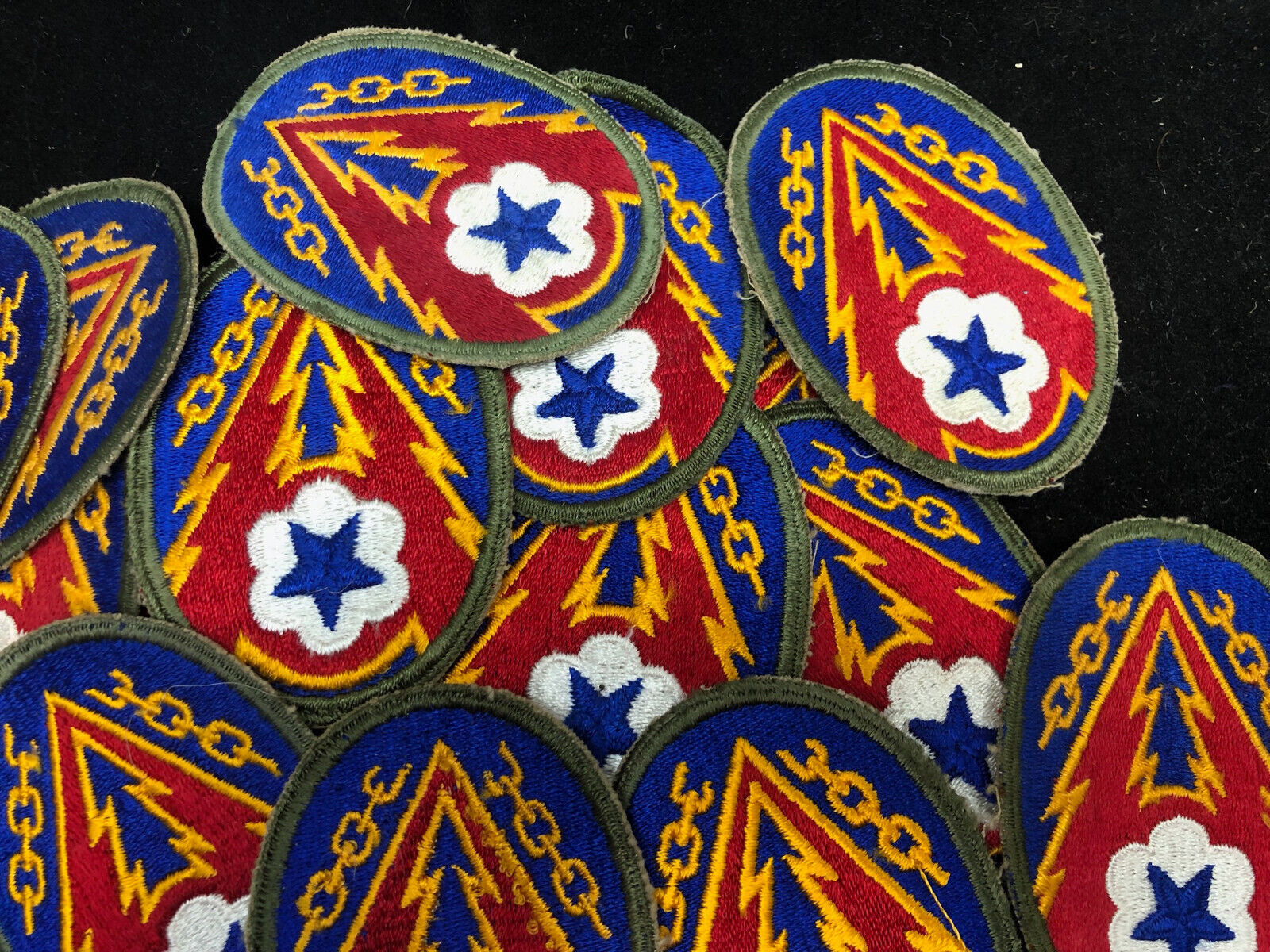 Unissued Original WW2 US Army Advanced Communications Zone ETO Cloth Badge Patch - The Militaria Shop