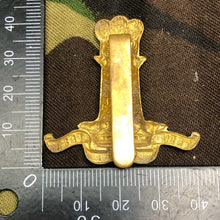 Load image into Gallery viewer, Original British Army 11th Hussars Regiment Cap Badge - The Militaria Shop