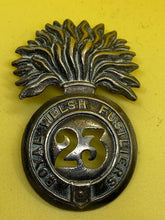Load image into Gallery viewer, Original British Army Victorian 23rd Foot Royal Welsh Fusiliers Glengarry Badge - The Militaria Shop
