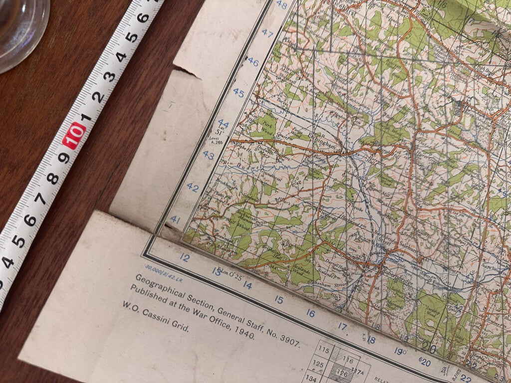 Original WW2 British Army GSGS OS Map of Great Britain - Weald of Kent - The Militaria Shop