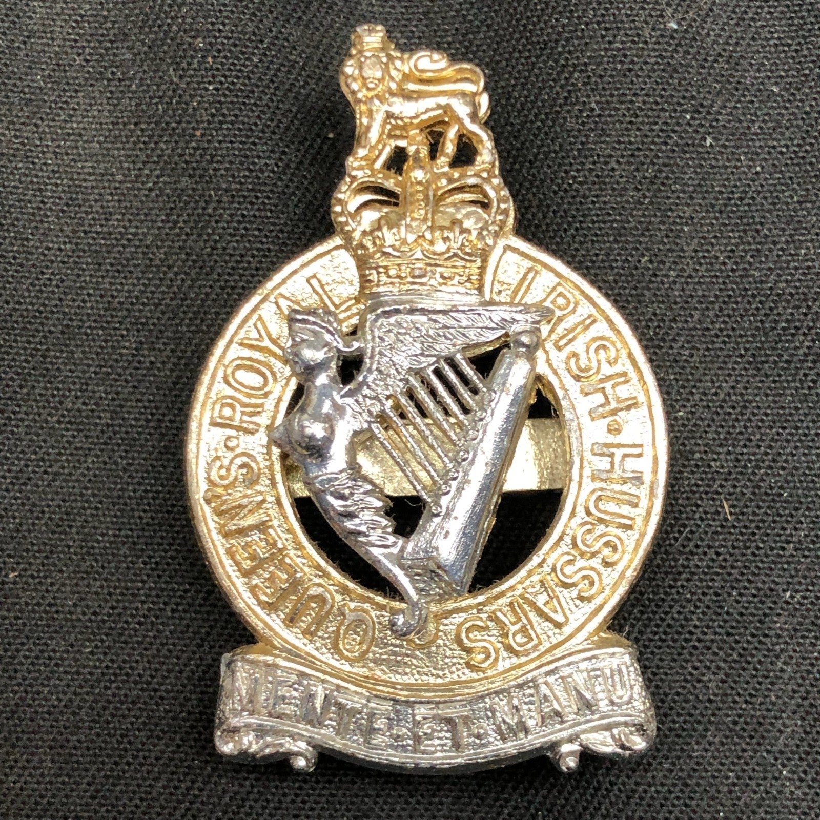 Original British Staybrite Army Cap - Queen's Royal Irish Hussars - The Militaria Shop