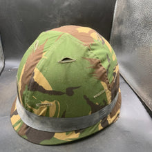 Load image into Gallery viewer, Genuine Dutch Army M53 Euroclone of US M1 Camouflaged Helmet & Liner Set - The Militaria Shop