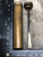 Load image into Gallery viewer, Original WW1 British Army SMLE Enfield Brass Oil Bottle - EFD Marked - The Militaria Shop