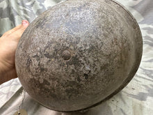 Load image into Gallery viewer, Original WW2 Canadian / British Army Mk3 High Rivet Turtle Helmet & Liner - The Militaria Shop