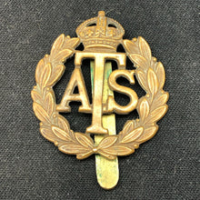 Charger l'image dans la galerie, Original WW2 British Army Cap Badge - Auxiliary Territorial Service - The Militaria Shop