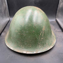 Load image into Gallery viewer, Original British/Canadian Army WW2 Mk3 Turtle High Rivet Combat Steel Helmet - The Militaria Shop