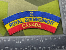 Lade das Bild in den Galerie-Viewer, Original 2nd Royal 22nd Regiment of Canada Shoulder Title - The Militaria Shop