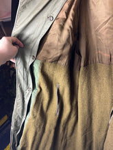 Load image into Gallery viewer, Original WW2 US Army Officers Raincoat Overcoat + Liner & Belt - Long Med - 40" - The Militaria Shop