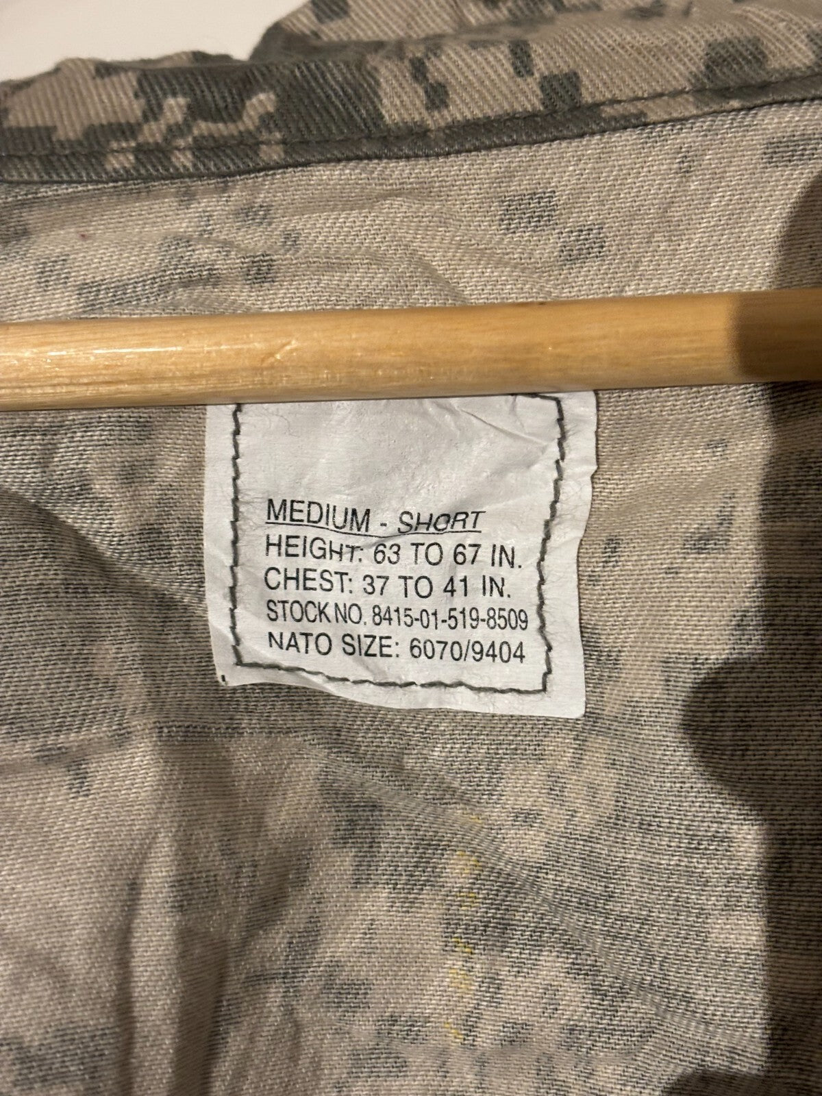 Surplus US Army ACU Combat Uniform Jacket -Size Medium-Short - The Militaria Shop