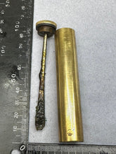 Load image into Gallery viewer, Original WW1 British Army SMLE Enfield Brass Oil Bottle - ESS - The Militaria Shop