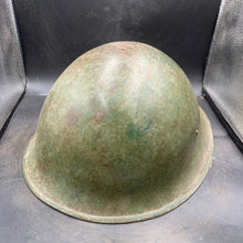 Load image into Gallery viewer, Original British/Canadian Army WW2 Mk3 Turtle High Rivet Combat Steel Helmet - The Militaria Shop