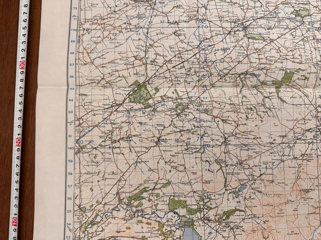 Original WW2 British Army GSGS OS Map of Great Britain - Carlisle - The Militaria Shop