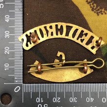 Load image into Gallery viewer, Original WW1 British Army Red Cross Shoulder Title - Hunts - The Militaria Shop