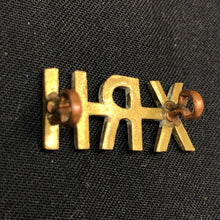 Load image into Gallery viewer, Original WW1 British Army Brass Shoulder Title - 10th Royal Hussars Regiment - The Militaria Shop