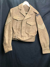 Load image into Gallery viewer, Genuine British Army Battledress Jacket - Size 37" Chest - RASC Sergeant - The Militaria Shop