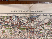 Lade das Bild in den Galerie-Viewer, Original WW2 British Army GSGS Map of Scotland - Falkirk & Motherwell - The Militaria Shop