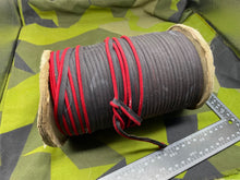 Load image into Gallery viewer, Original WW2 US Army Artillery Red Cap Cord on Huge Roll - The Militaria Shop