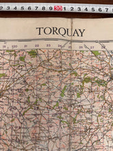 Load image into Gallery viewer, Original WW2 British Army GSGS OS Map of England - Torquay - The Militaria Shop